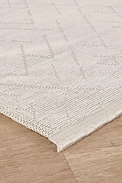 MODERN ŞÖNİL KİLİM  BEYAZ ÇİZGİLİ