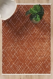 MODERN ŞÖNİL KİLİM  KREMİT ÇİZGİLİ